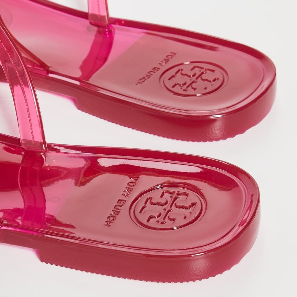 🥰 New In Box Tory Burch Jelly Mini Miller Sandal Red Orange US 8 9 AUTHENTIC - Picture 4 of 16